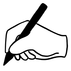Writing Hand Illustration